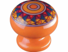 Knoflík SP51, porcelánová oranžová