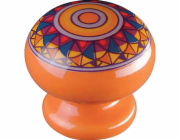 Knoflík SP51, porcelánová oranžová