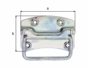 Krabicová rukojeť Alberts, pasivovaná silnou vrstvou, 104 mm x 80 mm