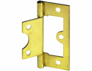 Závěs Hettich pro lamelové dveře 63 mm x 25 mm ocel, mosazný povlak, 2 kusy