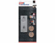 Tesa Powerbutton Dvojitý háček Classic z nerezové oceli
