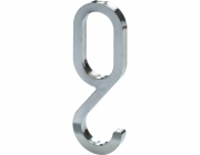 Háček na oblečení Hettich na šatní tyč 15 mm x 30 mm, chromovaný plast
