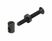 Spojovací kování Hettich s objímkou M6 x 50 mm, černěná ocel, 8 kusů