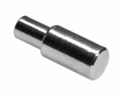 Zásuvné podpěry polic Hettich O 5 mm / 7 mm, ocel poniklovaná, 20 kusů
