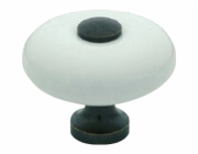 Úchytka SP5, porcelán bílo-černý