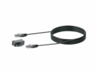 Modemový kabel Schwaiger 3 m s adaptérem TAE/DSL, černý