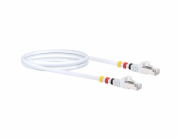 Schwaiger® síťový kabel CAT7 S/FTP včetně 3 barevných klipů - bílý 1,0 m