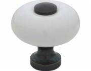 Úchytka SP5, porcelán bílo-černý