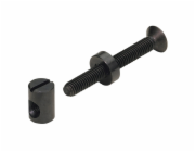 Spojovací kování Hettich s objímkou M6 x 80 mm, černěná ocel, 8 kusů