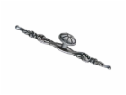 Knoflík 1474 mm, starožitné stříbro