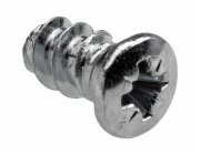 Eurošroub Hettich, plochá hlava PZ, křížová drážka, O 6,3 x 11 mm, ocel, pozinkovaná, 20 kusů