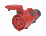 PCE CEE spojka 5pinová IP44/IP54 16 A 400V červená/černá