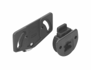 Montážní sada Hettich SlideLine 1plus pro jedny dveře, 30 kg, plast, hnědá