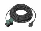 Gumový prodlužovací kabel se zástrčkou, 20 m, černý H07RN...