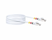 Schwaiger® síťový kabel CAT7 S/FTP včetně 3 barevných klipů - bílý 20,0 m