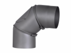 Ohyb kouřovodu Firefix 0 - 90° O 150 mm tmavě šedý