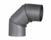 Ohyb kouřovodu Firefix 0 - 90° O 150 mm tmavě šedý
