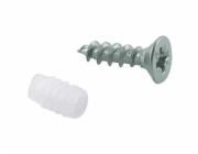 Upevňovací šroub pro hrnce Hettich 3,5 x 13 mm, rozpínací pouzdro 5 x 9 mm, 40 ks.