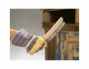 Drátěný kartáč z nerezové oceli LUX-TOOLS, 4 řady