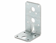 Vysoce odolný úhlový držák s drážkou, pozinkovaný metodou Sendzimir, 90 mm x 50 mm x 50 mm