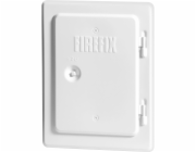 Dvířka krbu Firefix, bílá prášková barva