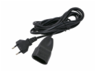 Prodlužovací kabel Euro, černý, 3 m