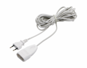 Prodlužovací kabel Euro, bílý, 5 m