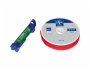 Vodováha LUX-TOOLS s měřicí šňůrou 40 m x O 1 mm
