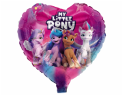 Fóliový balónek Party Factory My Little Pony Srdce O 45 cm