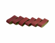 Sada brusných pásů LUX-TOOLS 75 mm x 533 mm, 6dílná