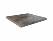 Pracovní deska Getalit, mramor Marquina hnědošedý, 60 cm x 3,9 cm, prodává se v metráži