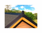Koncová krytka pro kovové oplechování, hliník, antracit, 160 mm x 92 mm x 10 mm