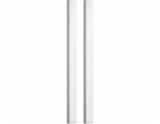 Dvojice úchytných lišt 350 x 30 mm zaoblené, oboustranně kartáčovaná nerezová ocel, k nalepení