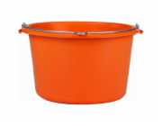 Stavební kbelík, jeřábovatelný, oranžový, 40 l