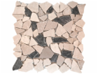 Mozaiková podložka Polygonal Biancon Java 30 cm x 30 cm