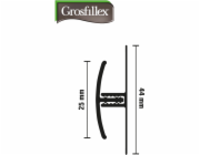 Grosfillex spojovací profil s klipem, bílý, 5 mm - 10 mm
