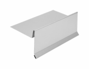 Okrajové lemování bez okapnice, přírodní hliník, řezané na rozměr 250 mm x 1000 mm