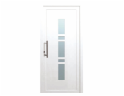 Plastové vchodové dveře K017 Bílé 100 cm x 200 cm Pant vlevo