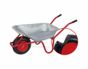 Jednokolový trakař Pro-Bau-Tec, objem vany 85 l, nosnost 160 kg, pozinkovaný
