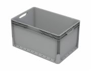 Eurobox-System Systémová krabice Eurobox, pevná stěna 60 cm x 40 cm x 32 cm, šedá