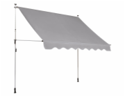 Markýza s upínacími svorkami 2,5 m x 1,5 m stříbrošedá