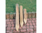 Plotový sloupek, hnědý, tlakově zušlechtěný, O 8 cm x 175 cm, špičatý