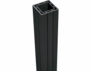 WPC sloupek s krytkou včetně kotvy na sloupek 240 x 7 x 7 cm antracitový