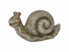 Zahradní figurka šneka 8 cm hnědá