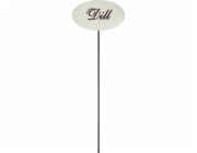 Bylinkový kolík, bílý smalt, 30 cm, kopr