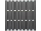Plotový panel WPC hliníkový antracit 180 cm x 180 cm