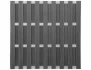 Plotový panel WPC hliníkový antracit 180 cm x 180 cm