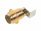 Mosazná objímka E14 s úhlovým uchycením