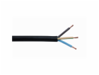 Gumový kabel H05RR-F 3G1.5 Černý, prodává se na metráž