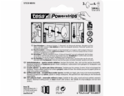 Tesa Samolepicí háčky , bílé oválné, 3 kusy se 4 malými proužky Powerstrips